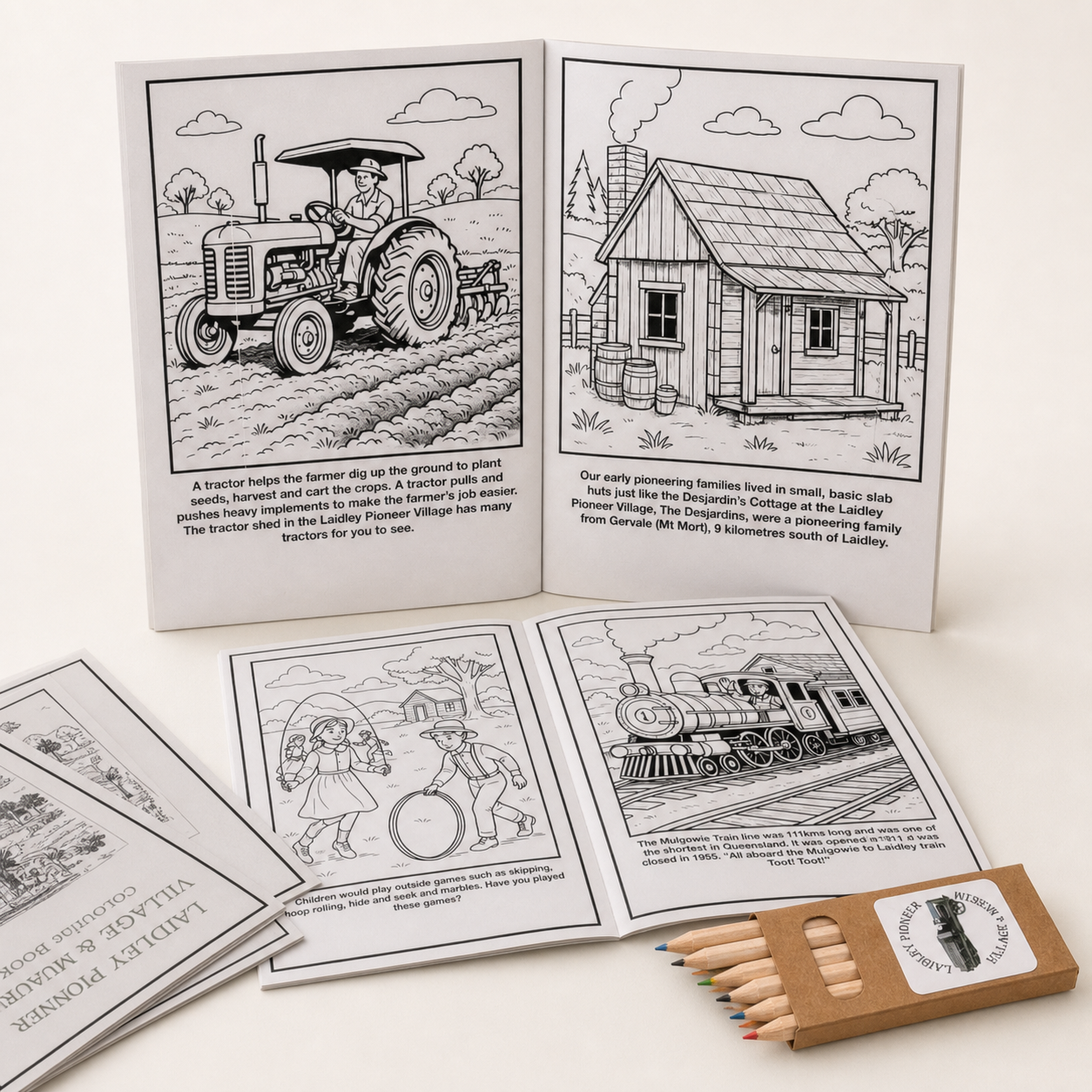 Village colouring book