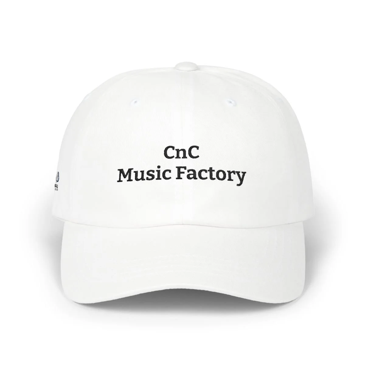 C+C Music Factory embroidered Dad Cap with CnC Music Factory wordmark design by Nimbus Virtual Solutions