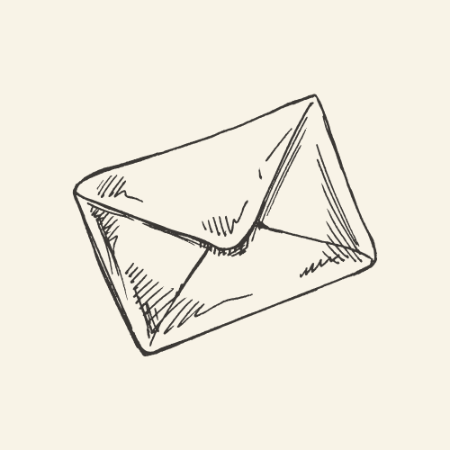 Envelope icon representing choosing a letter or Little Note of Kindness.