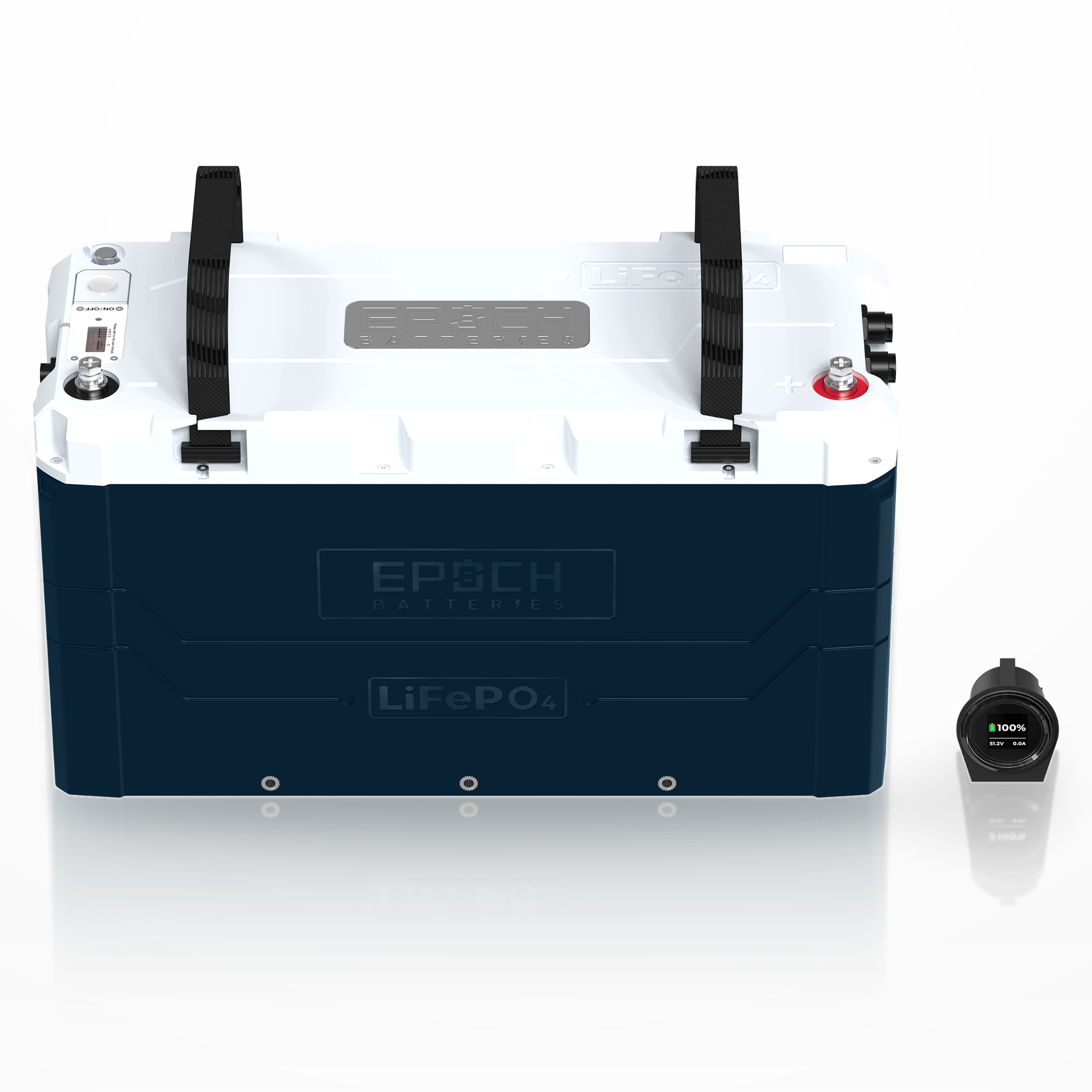 epoch_lifepo4_battery_monitor_front_professional_reflection.png