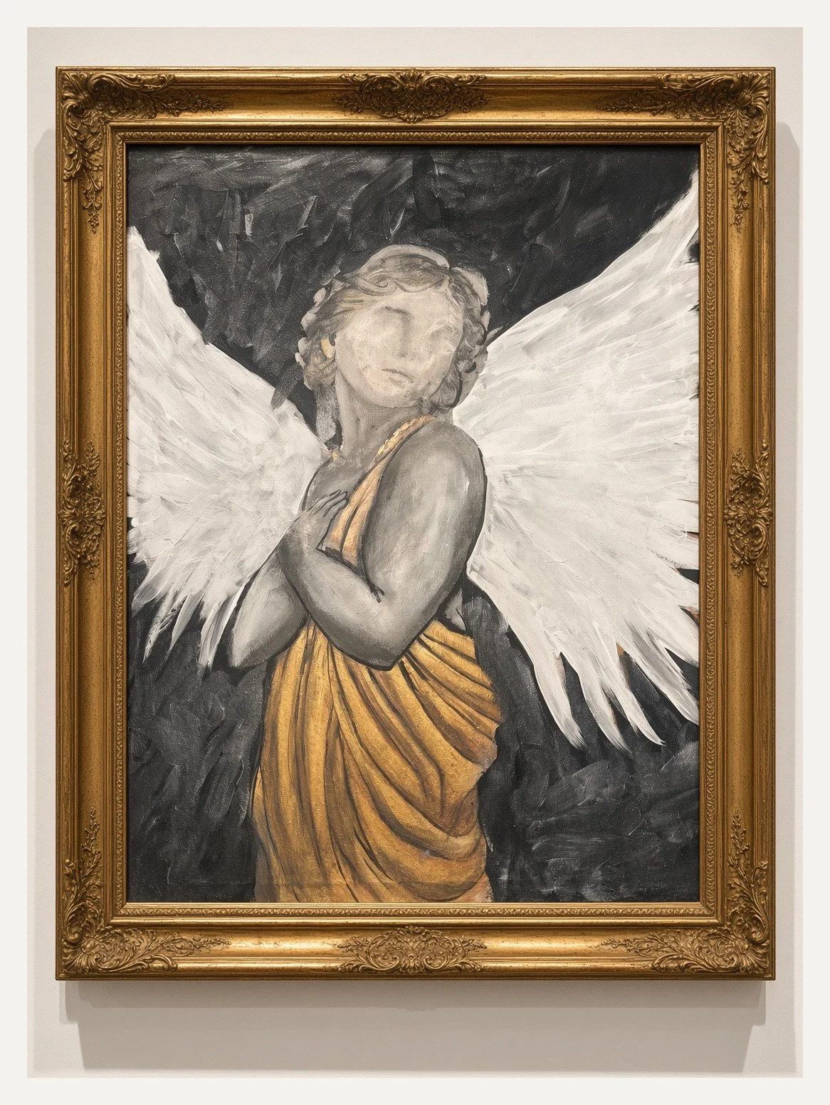 Framed original angel painting by The Art of Creation