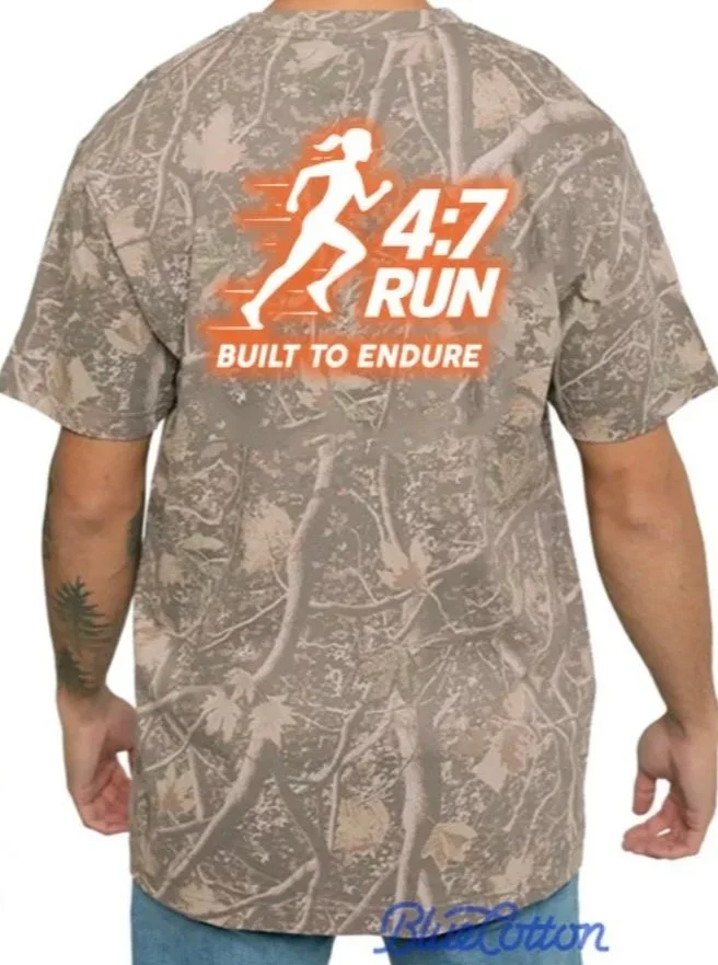 4:7 Run Logo Oversized Camo T-Shirt