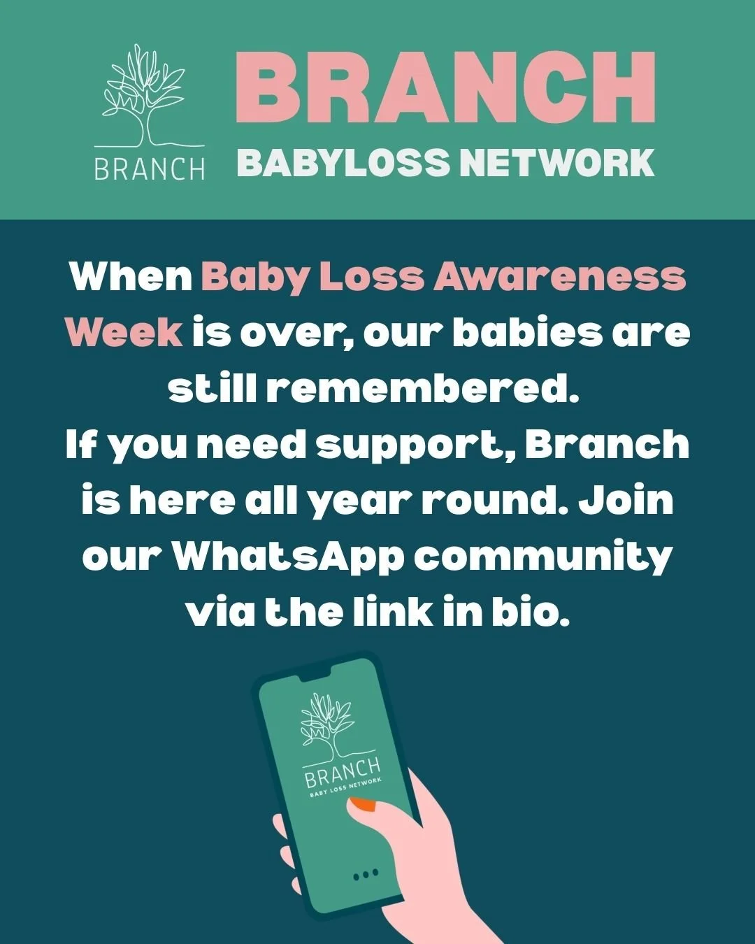 When Baby Loss Awareness Week is over, our babies are still remembered. 🤍

The hashtags may disappear.
The ribbons may come down.
The conversations may become quieter.

But baby loss doesn't have an end date.

For those who have lost a baby, grief c