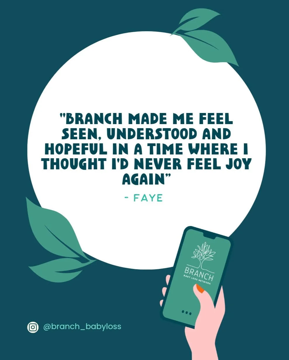 No one should have to face the hardest moments alone. 💛

Our private WhatsApp support groups and monthly online meet-ups are here to offer understanding and community after loss. 

We are thankful to Faye for sharing how Branch has supported her. 

