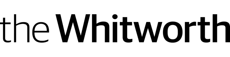 The text 'the Whitworth' is displayed in thin, black letters on a white background.