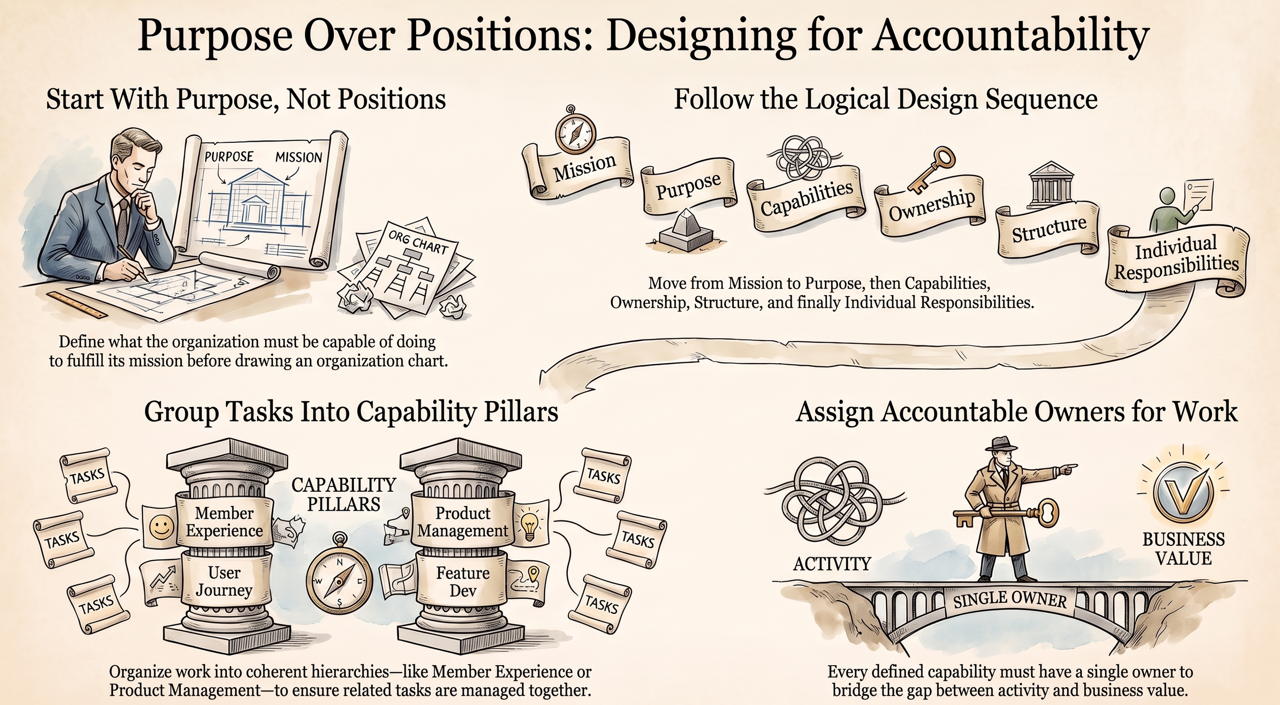 Organizing Around the Work: From Capabilities to Accountability