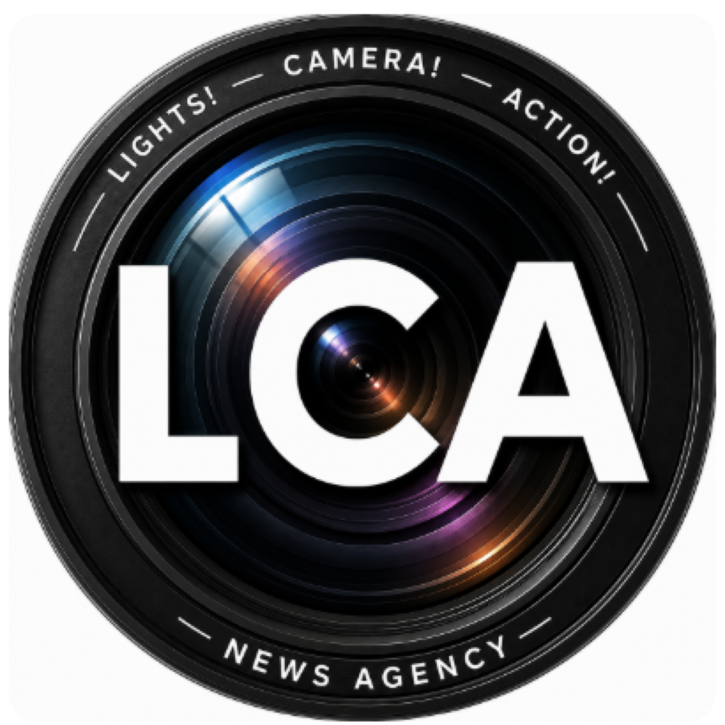 Lights! Camera! Action! — LCA News lens logo
