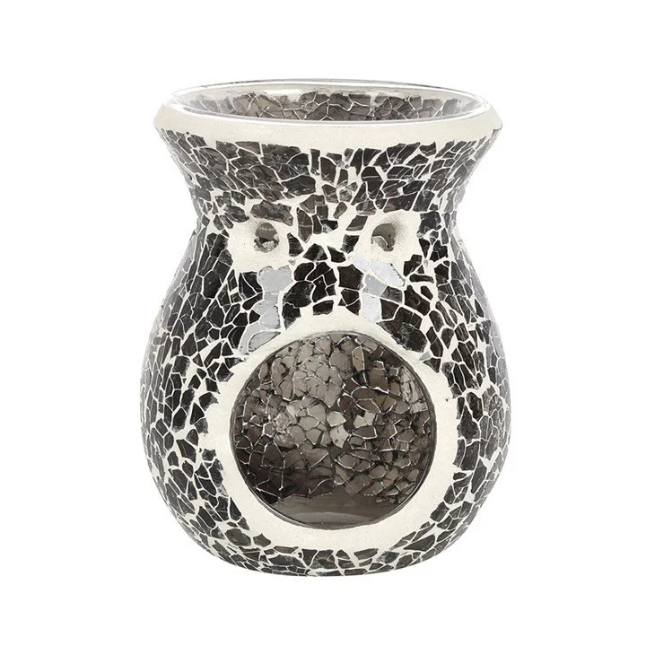 Small Gunmetal Grey Crackle Oil Burner.jpg