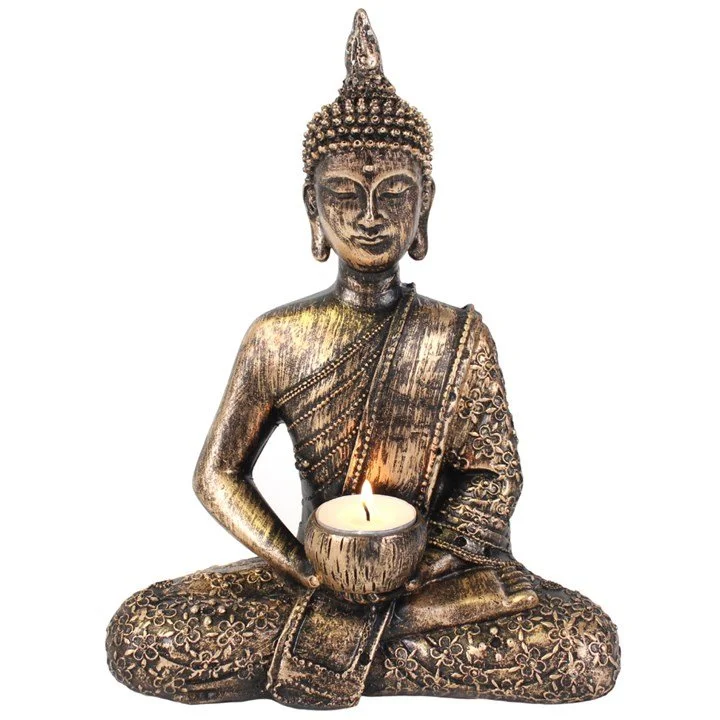Sitting Thai Buddha Tealight Holder.jpg