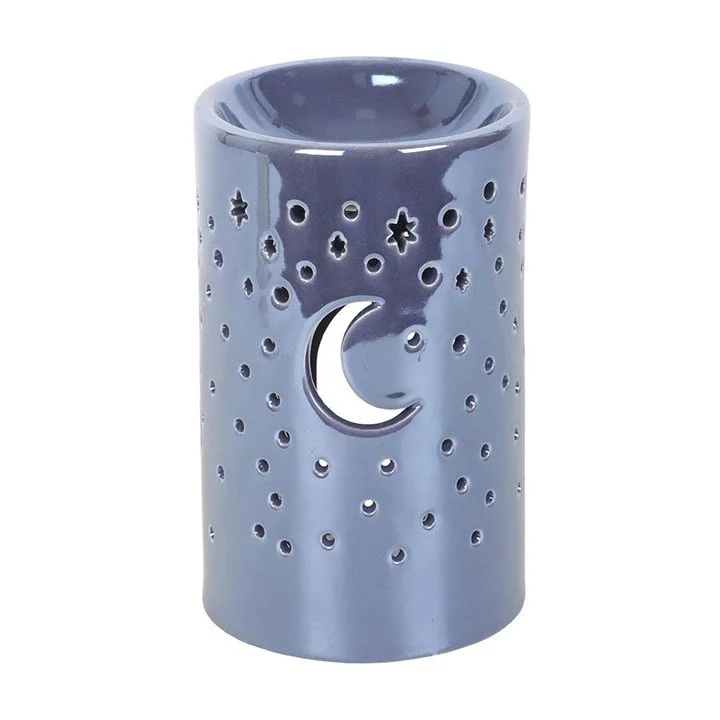 Iridescent Purple Moon Pillar Oil Burner and Wax Warmer.jpg