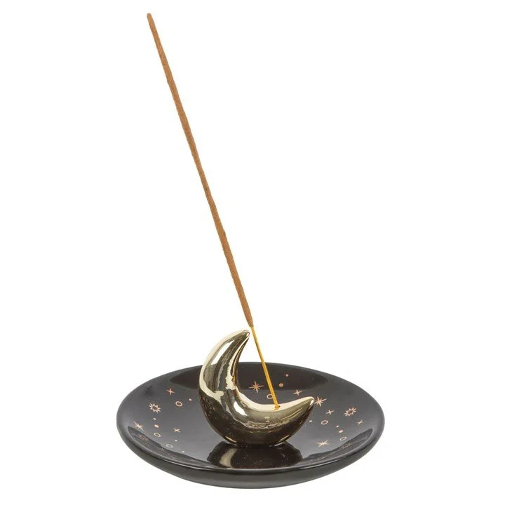 Gold Crescent Moon Incense Stick Holder (example).jpg