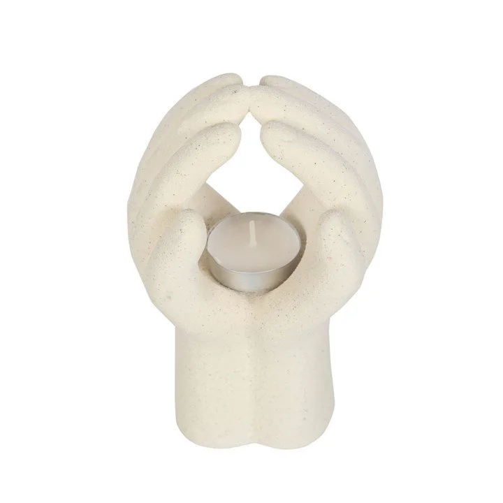 Praying Hands Tealight Holder (top).jpg