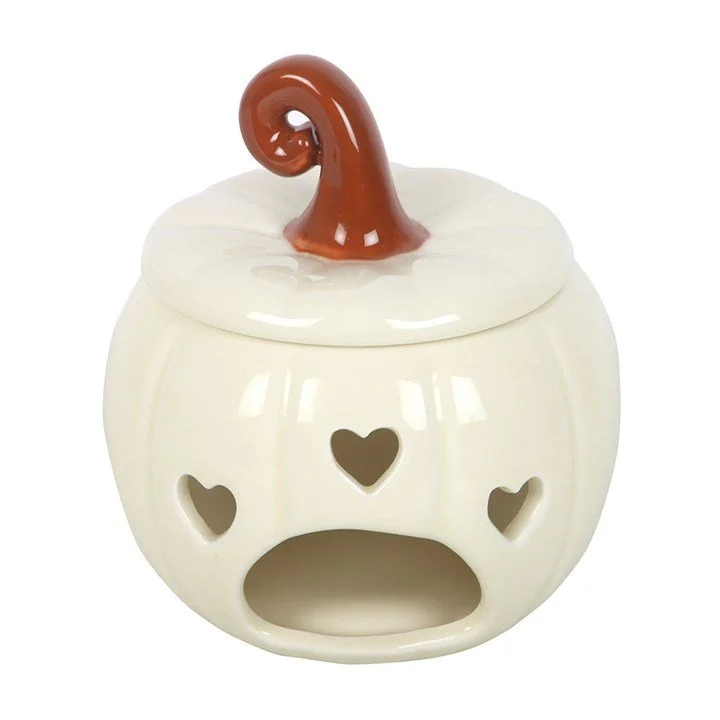White Curly Pumpkin Oil Burner (opening).jpg