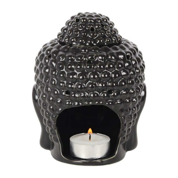Black Buddha Head Oil Burner (back).jpg