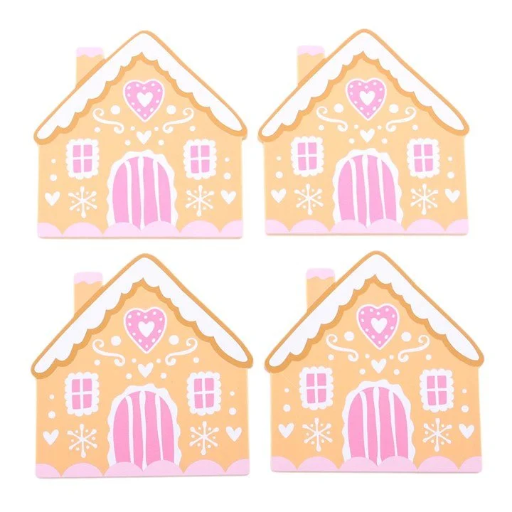Gingerbread House Coaster Set.jpg