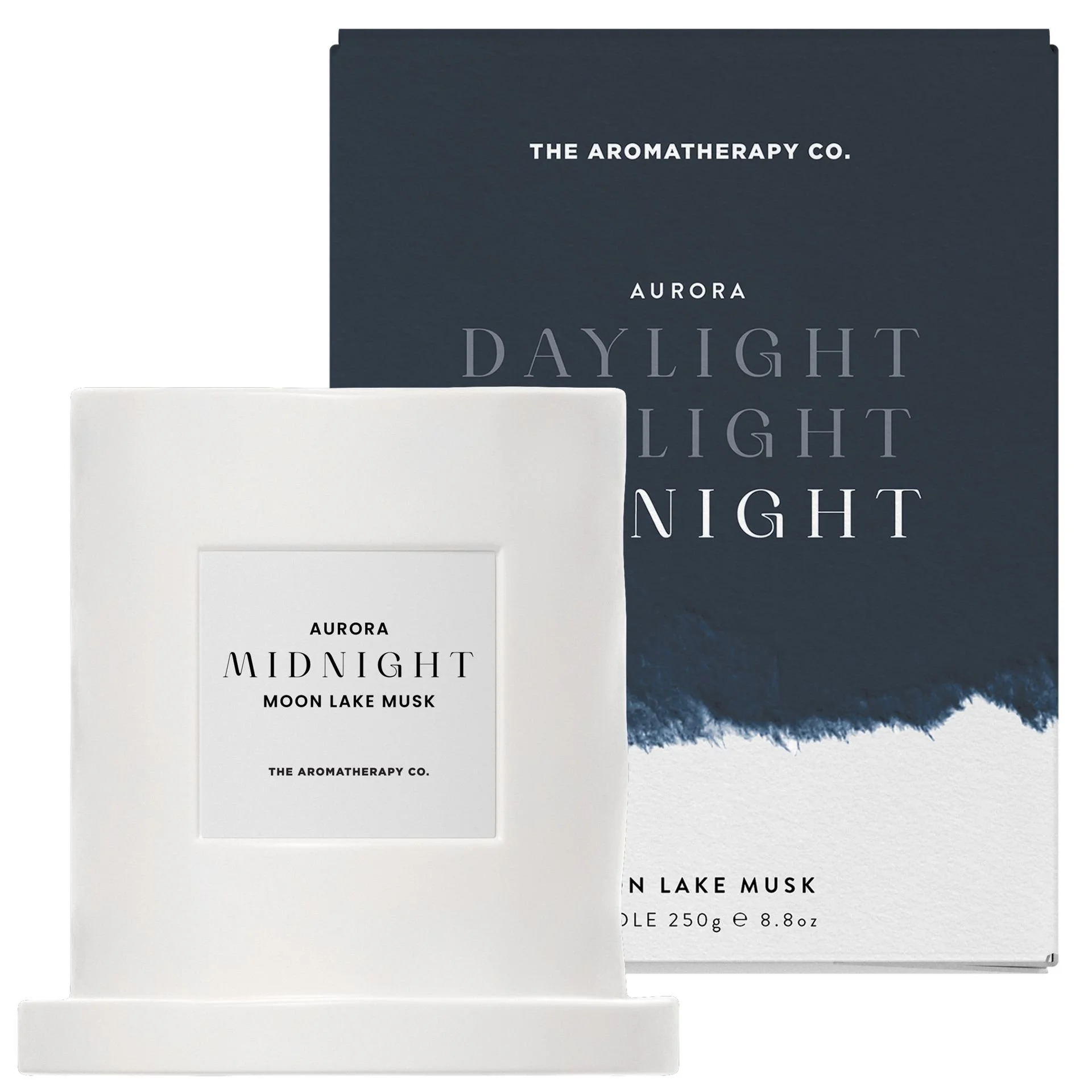 250g Aurora Midnight Ceramic Candle Moon Lake Musk
