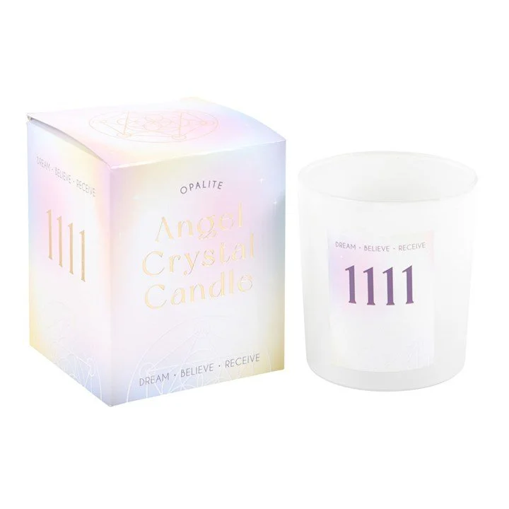 Angelic - 1111 Angel Number Crystal Chip Candle