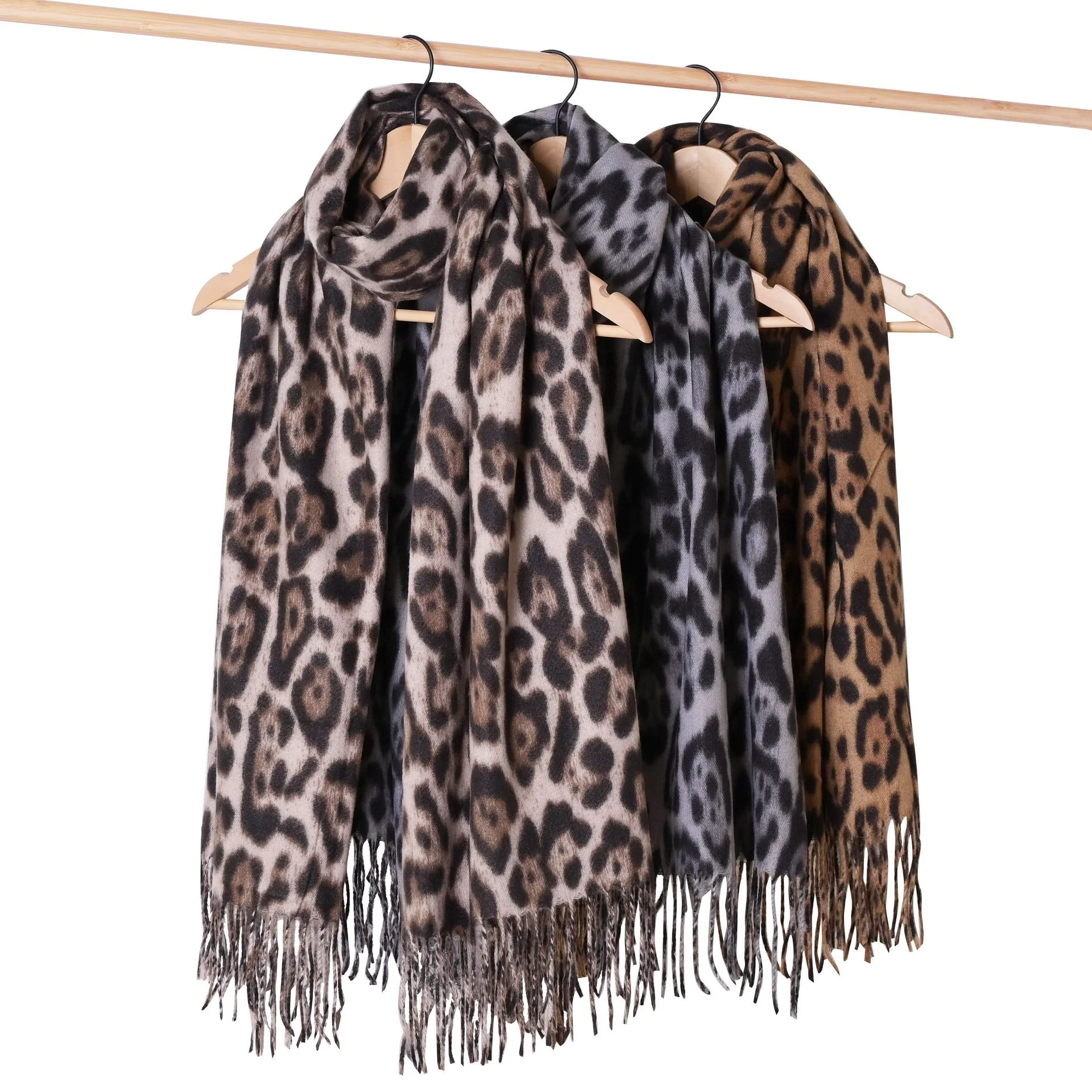 Animal Print Pashmina Look Scarf