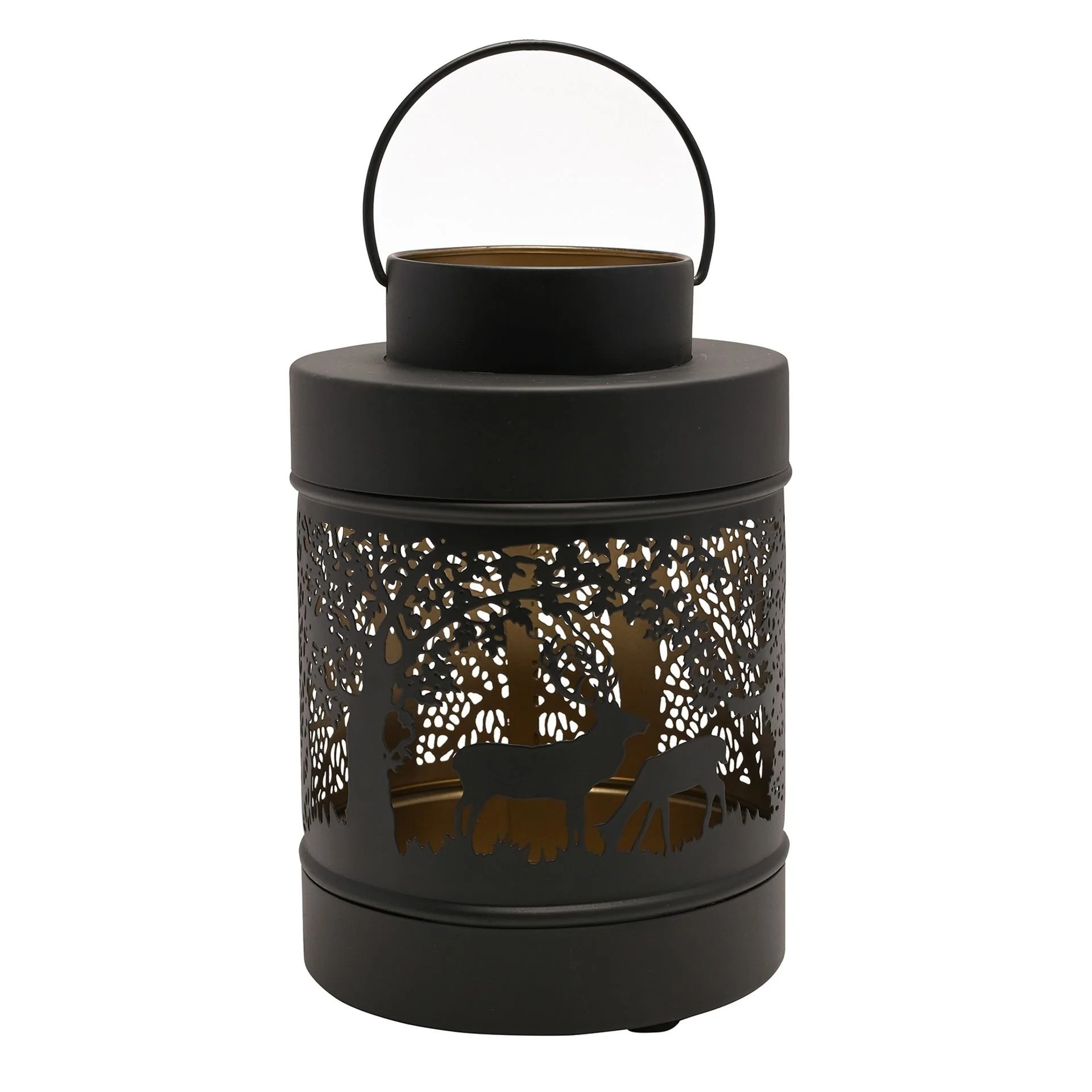 Black Forest Scene Round Lantern Medium