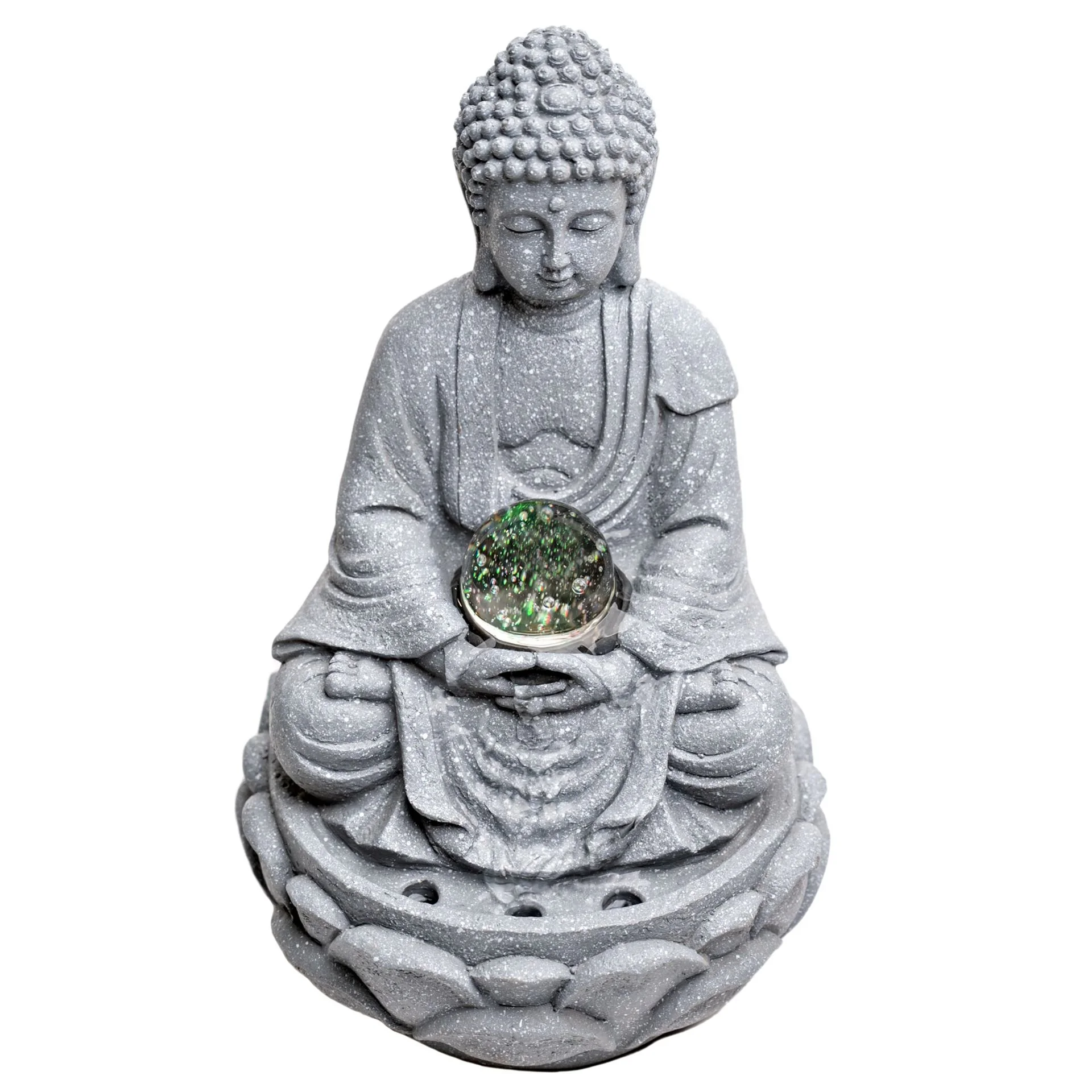 Buddha Water Feature with Colour Changing Light