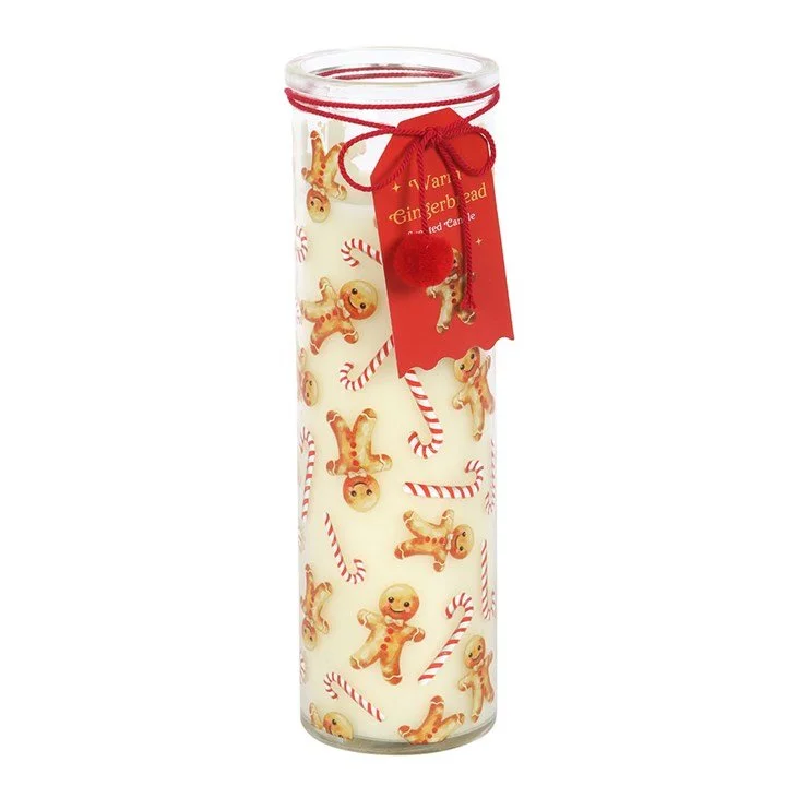 Candles - Candy Cane Warm Gingerbread Tube Candle