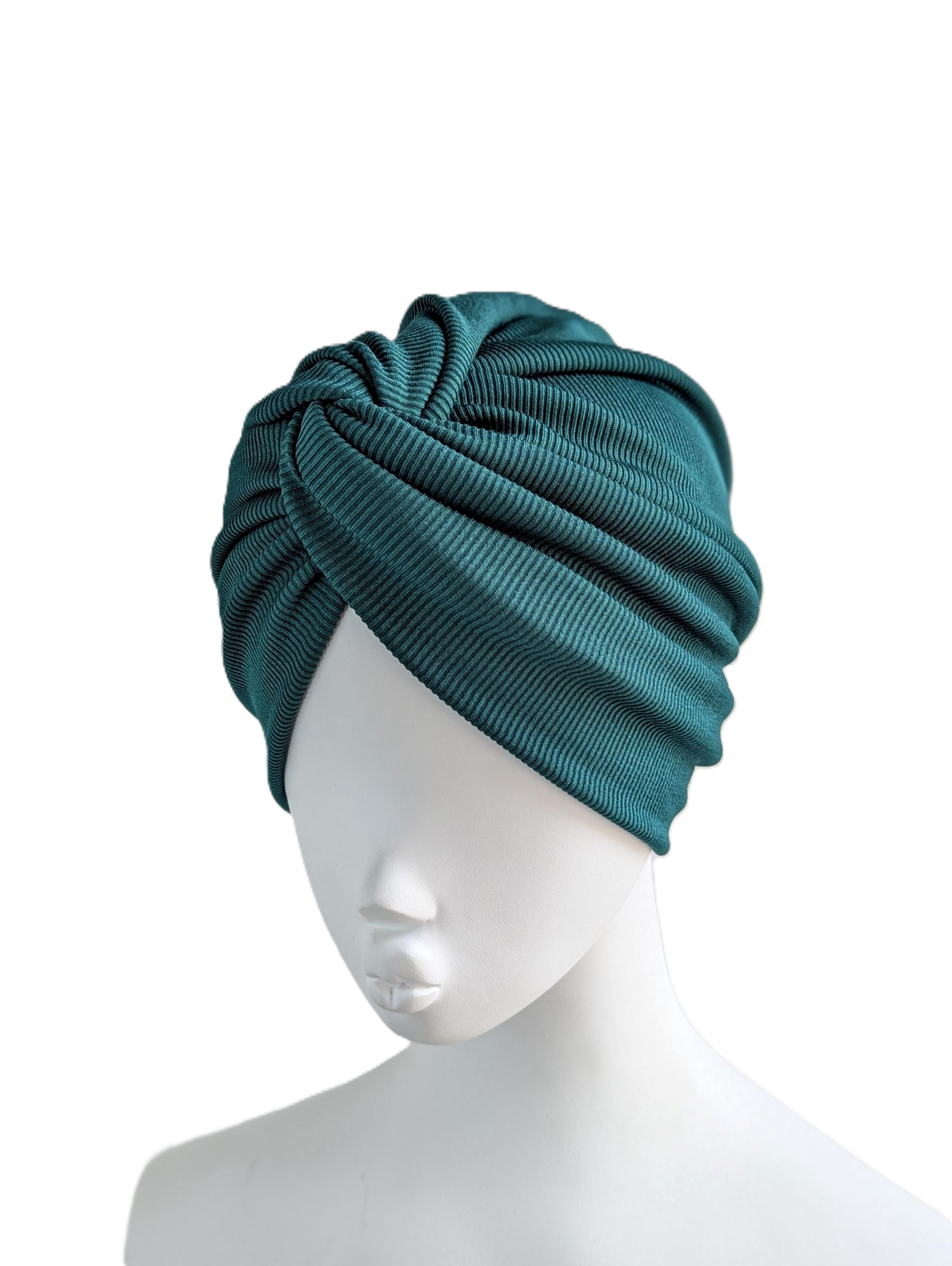 Clothing - Jersey Turban Hat - Dark Green