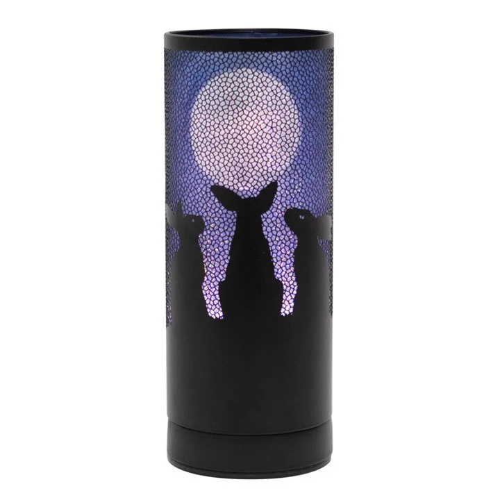 Electric Aroma Lamps - Moon Gazing Hares Aroma Lamp by Lisa Parker
