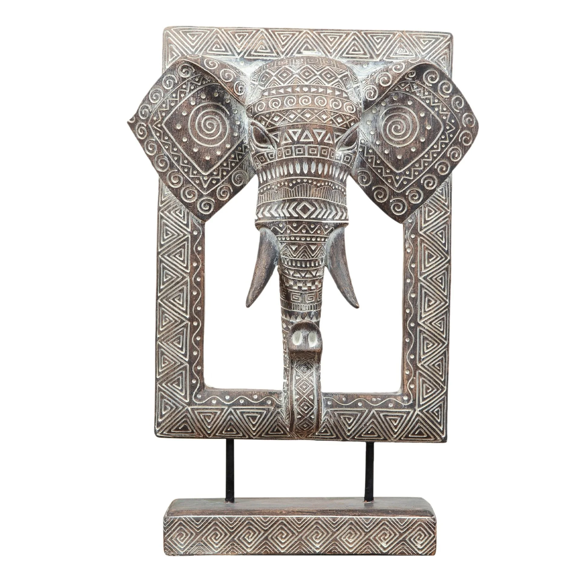 Elephant Mantel Ornament 36cm