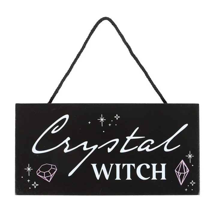 Home Décor - Crystal Witch Hanging Sign
