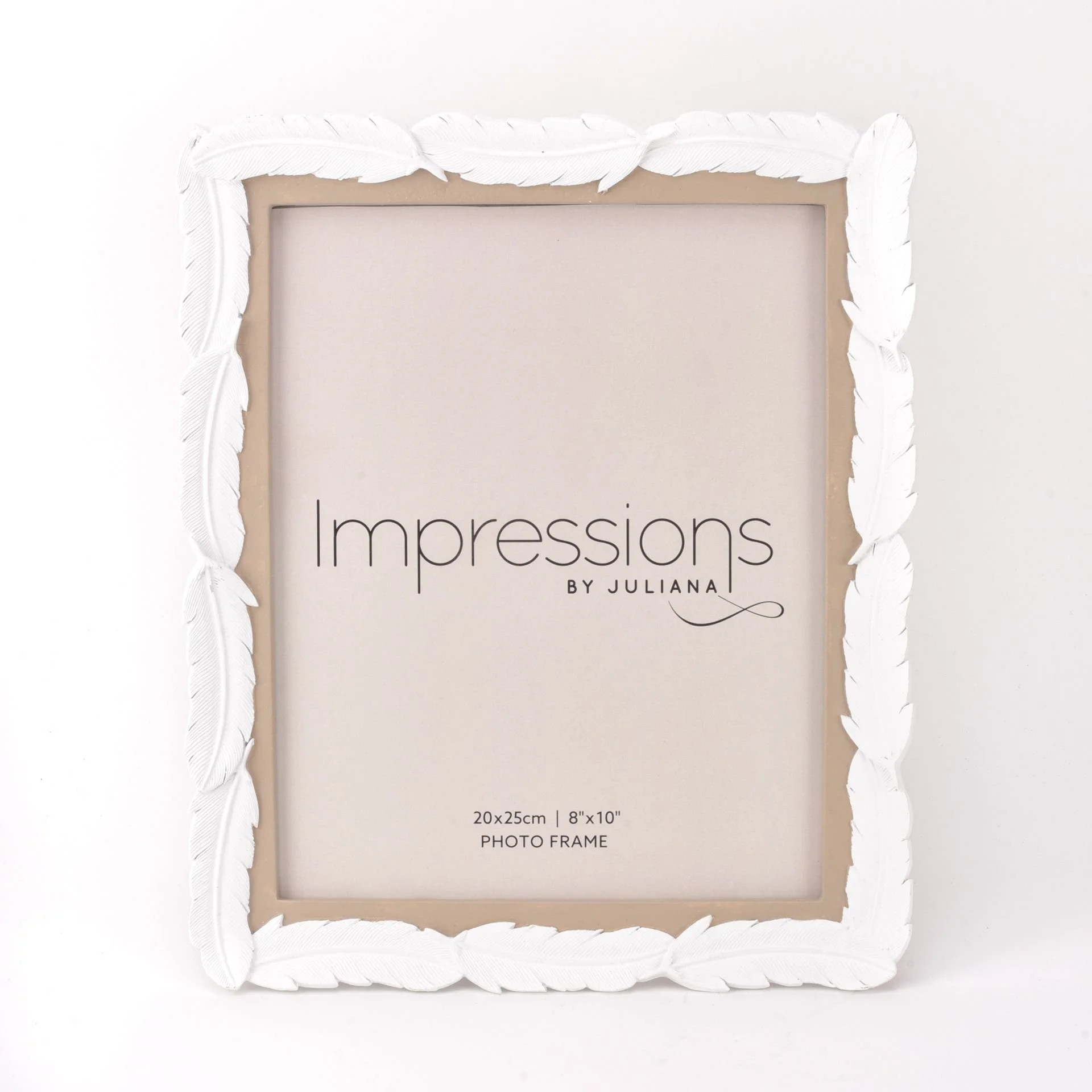Impressions White Resin Feather Photo Frame 8" x 10"