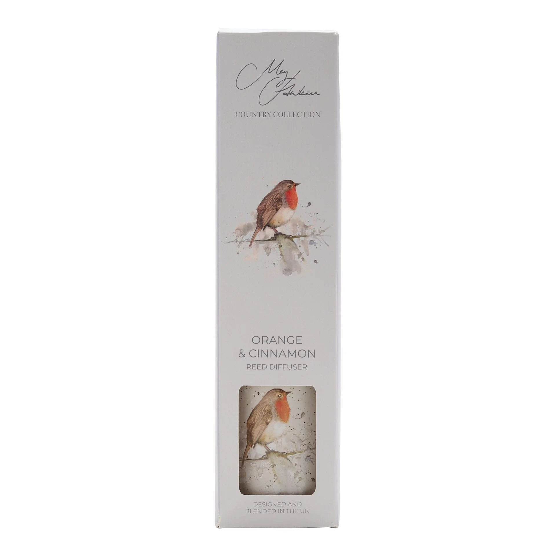 Meg Hawkins 150ml Ceramic Diffuser - Robin Orange & Cinnamon