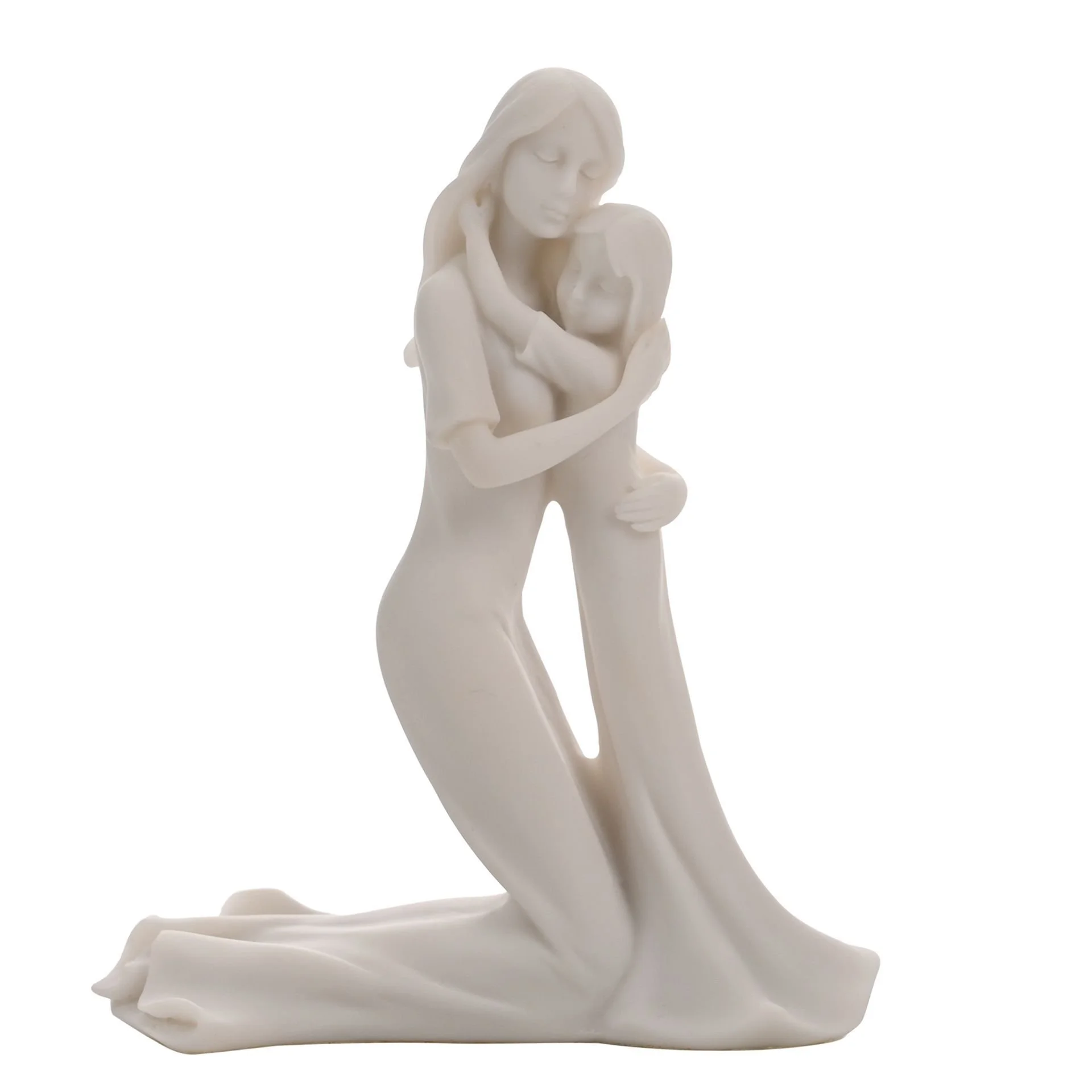 Portrait Figurines - Juliana Kneeling Mother & Daughter Embrace