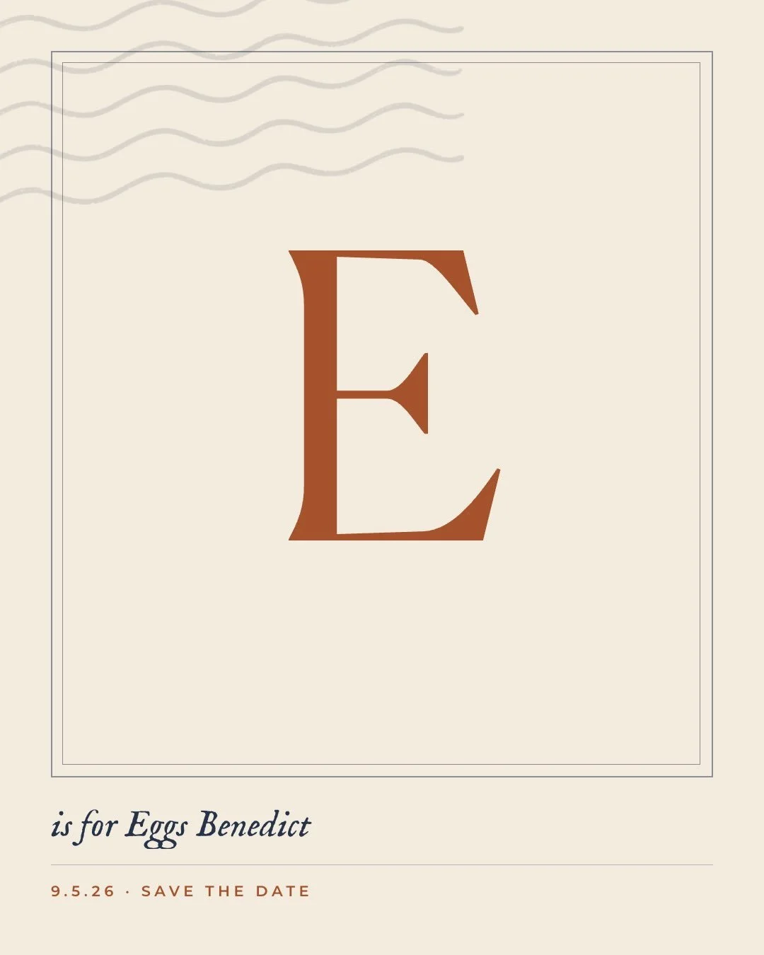 Letter five, and we&rsquo;re nearly there. E is for Eggs Benedict, and ours sits on an English crumpet rather than a muffin. All those little holes do exactly what you&rsquo;d hope, which is catch the yolk and hold onto it. 😋

Spinach, hollandaise, 
