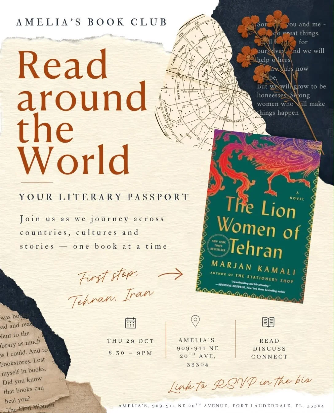 Pack your passport. We&rsquo;re starting a book club, and it&rsquo;s heading somewhere new every month. 🗺️✈️

Amelia&rsquo;s Book Club: Read the World takes us to a different corner of the map with each book, then brings us back around the table to 