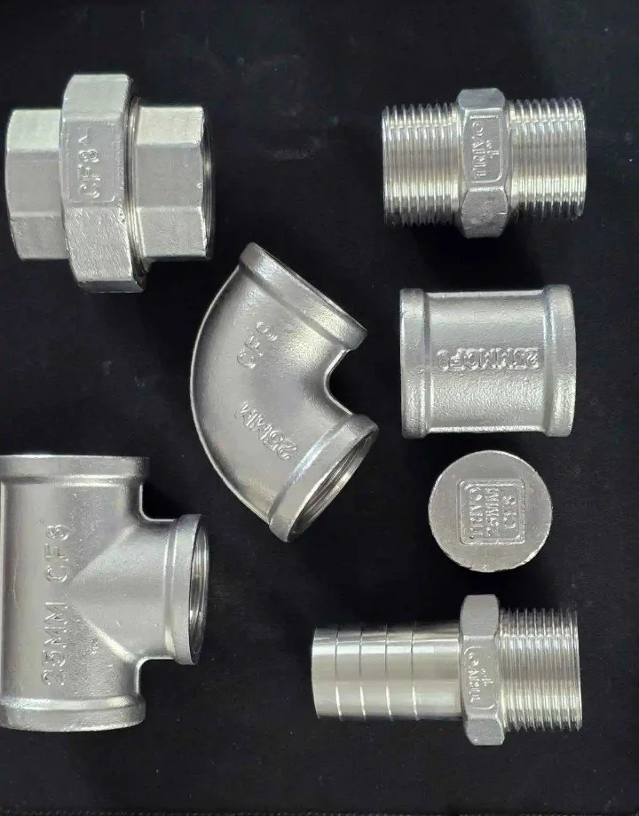 Industrial Fluid line Connector Assembly Stainless Steel Pipe Fittings Custom Size
