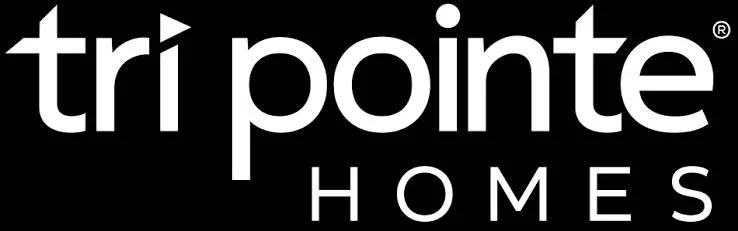 Logo for Tri Pointe Homes in black and white with the company name.