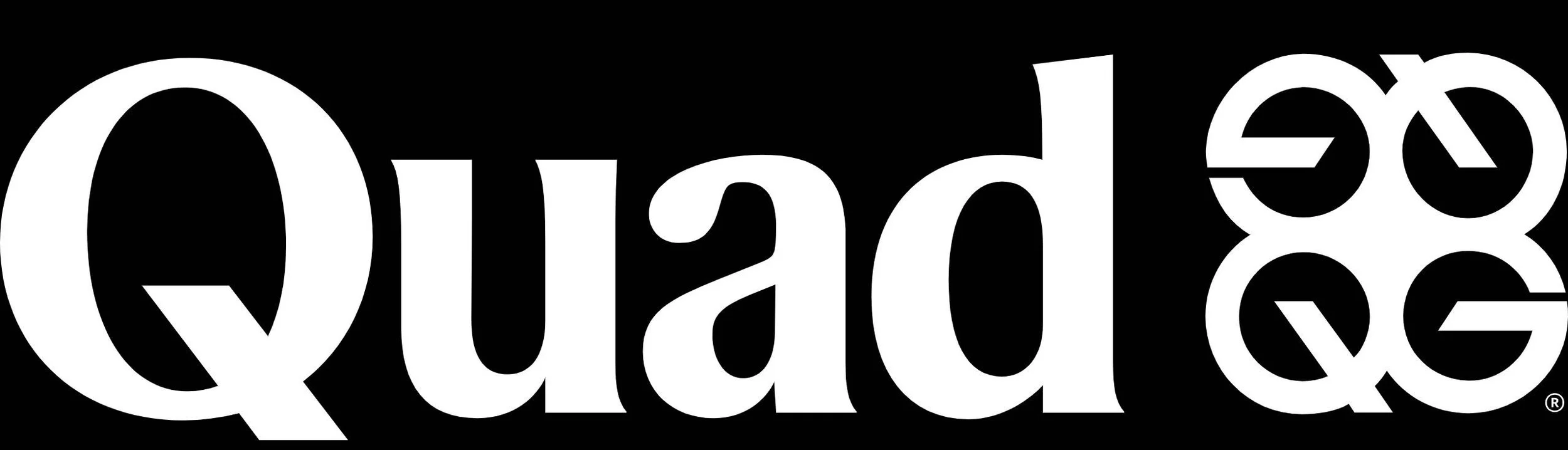 Qdoba logo in black and white