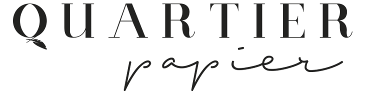 Logo with the words 'QUARTER' in large font and 'parisien' in smaller, cursive font underneath.