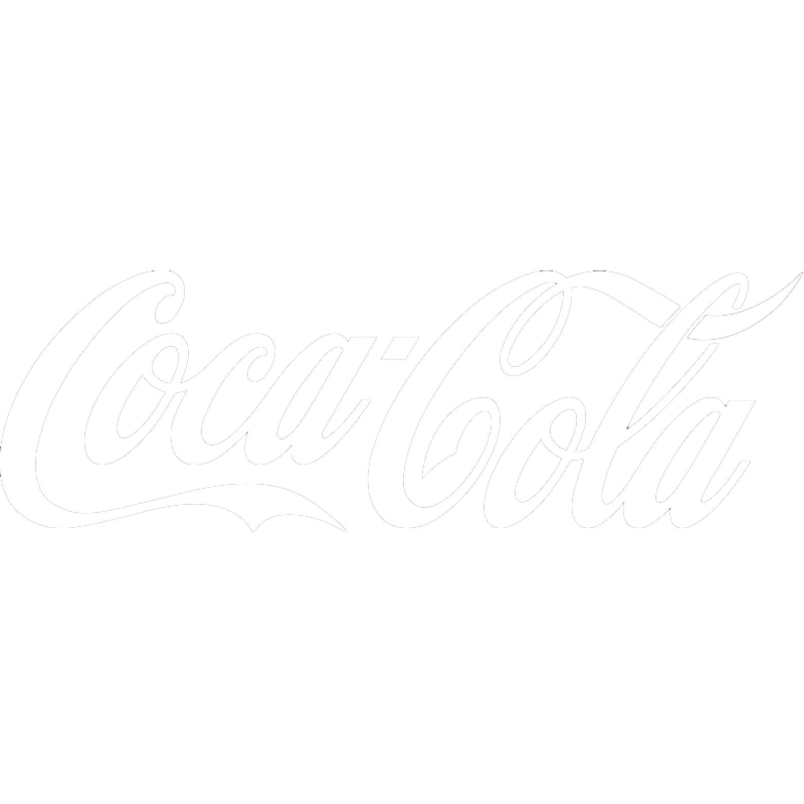 Black background with the Coca-Cola logo in white cursive font.