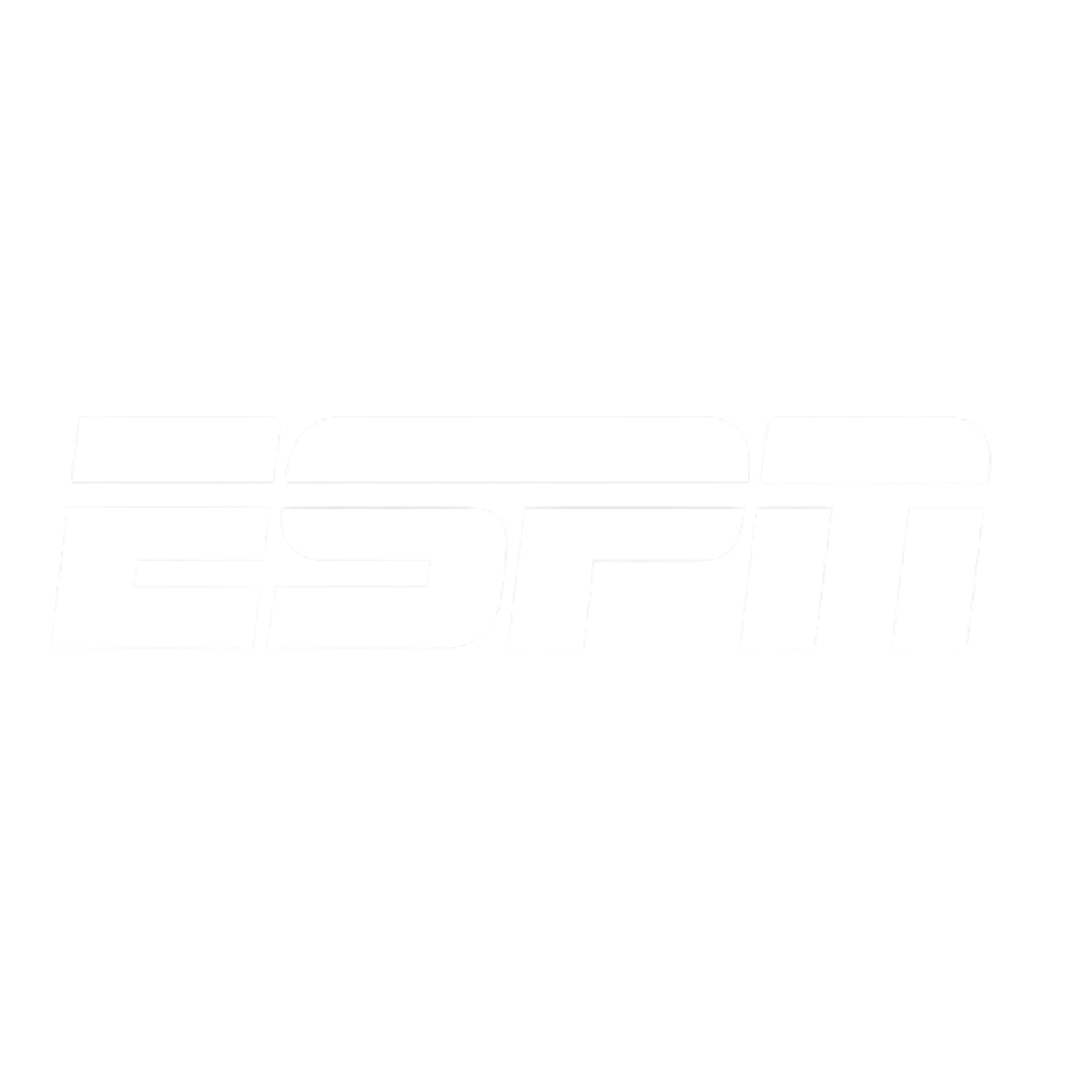 Black background with the white ESPN logo in the center.