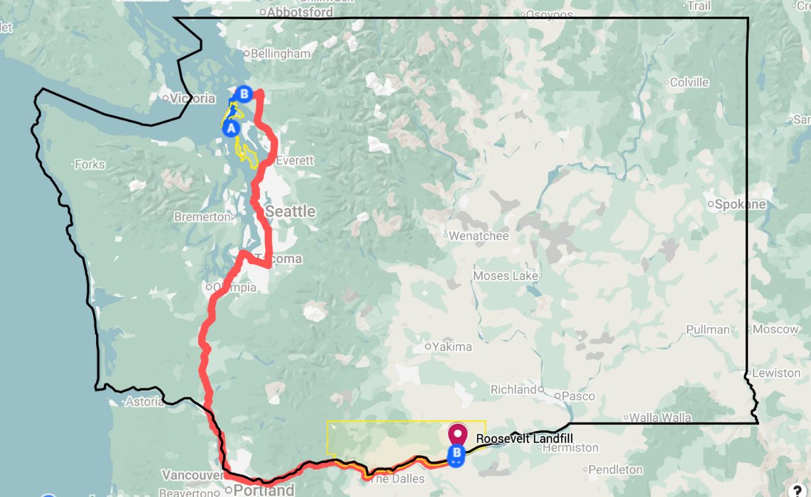 The 400+ mile journey to Roosevelt Landfill