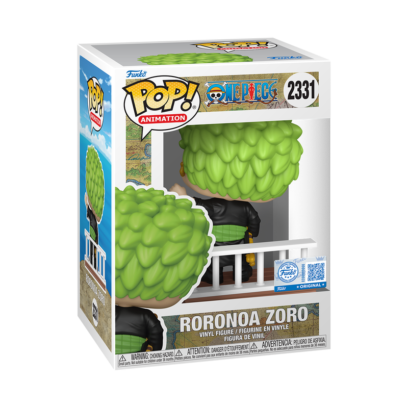 Legendary swordsman Roronoa Zoro of the Straw Hat Pirates, featuring the iconic "X" from the Alabasta arc.