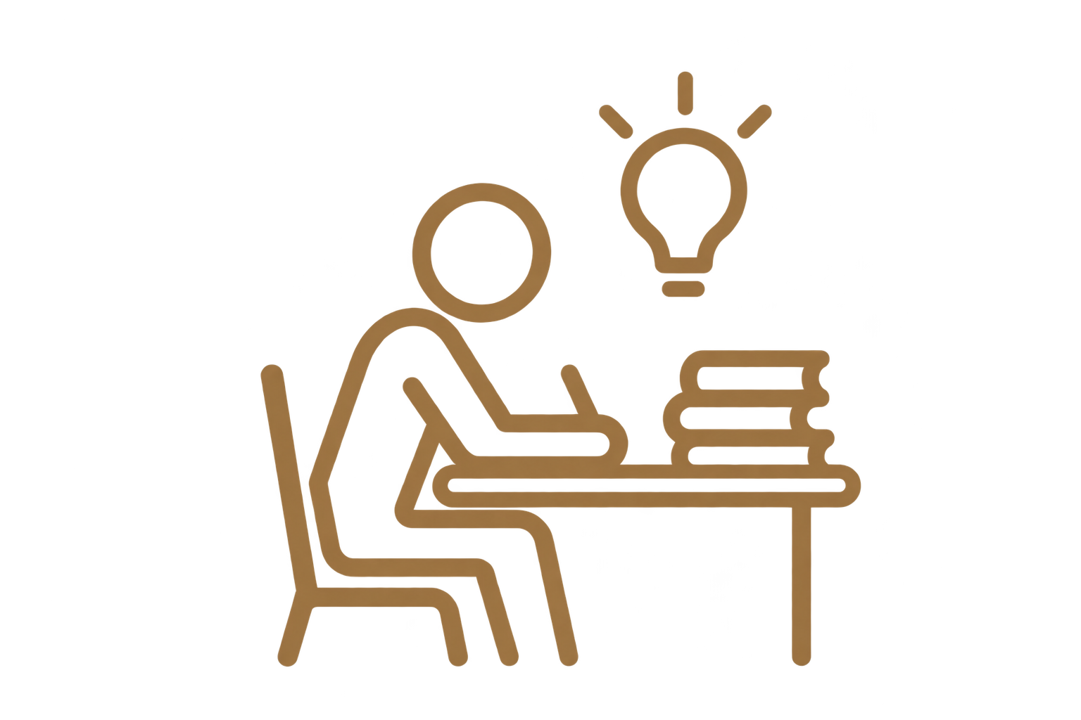 Person sitzt an einem Schreibtisch, spricht mit einem anderen, auf einem Bildschirm sind Diagramme zu sehen.