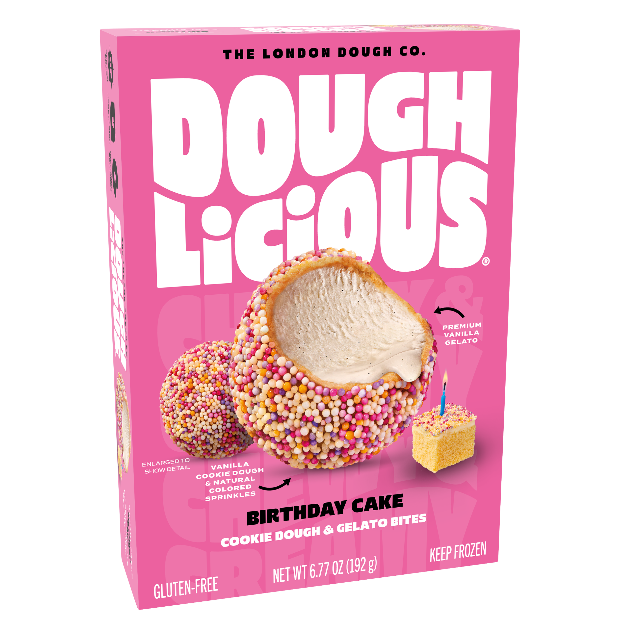 US Cookie Dough & Gelato Bites Birthday Cake 3D Render.png
