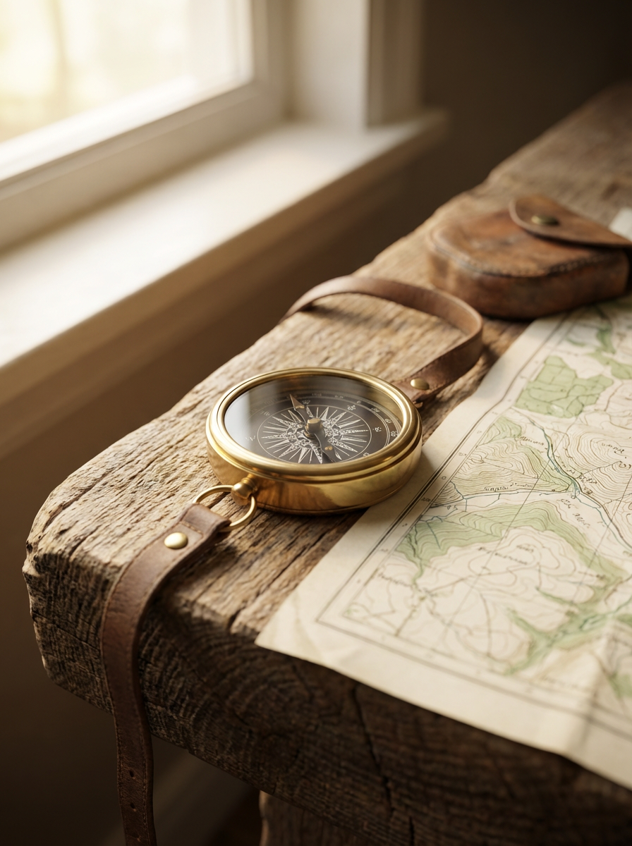 Brass Explorer Compass