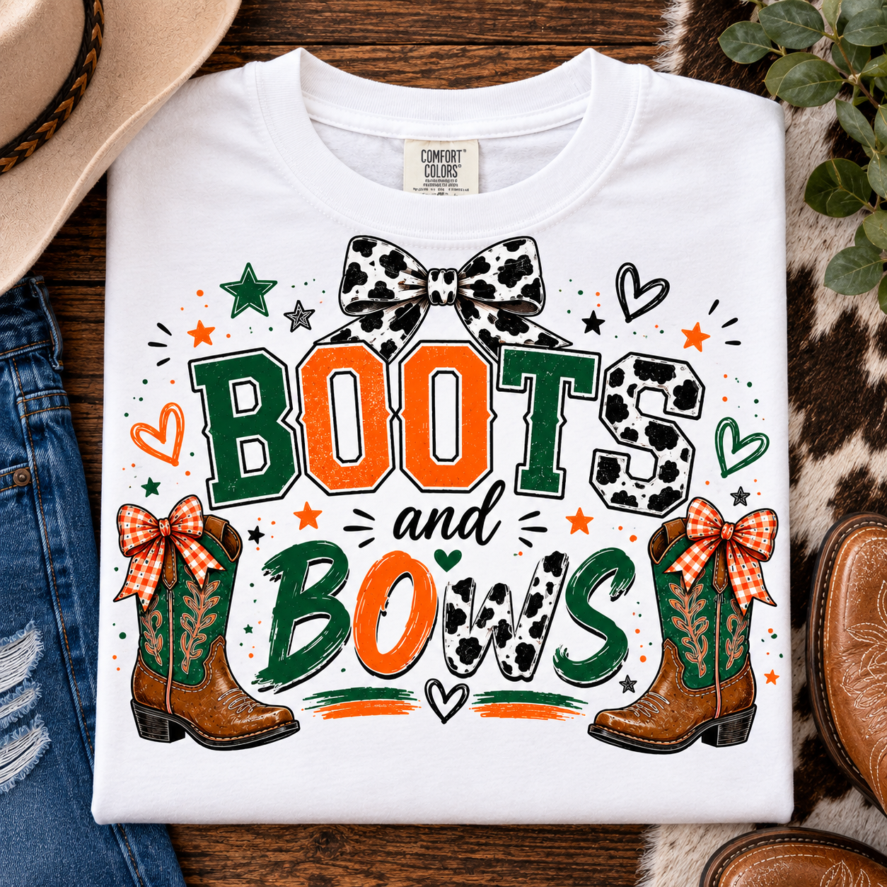 Boots & Bows Kids T-Shirt