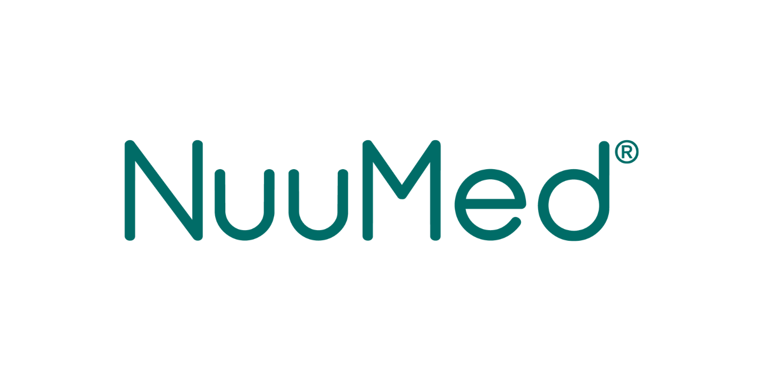 NuMed logo in teal text on a white background.