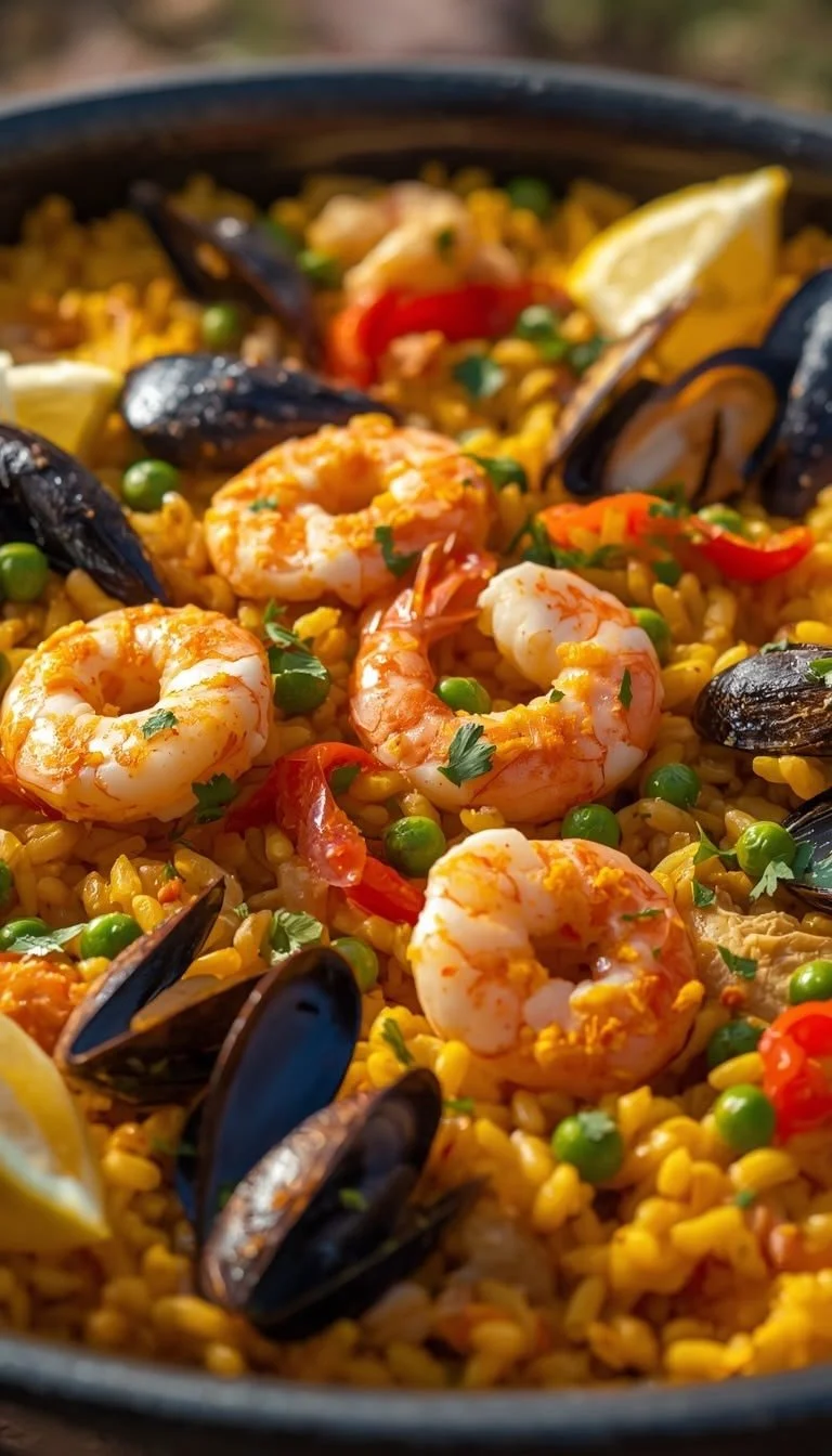 Dominican Seafood Paella