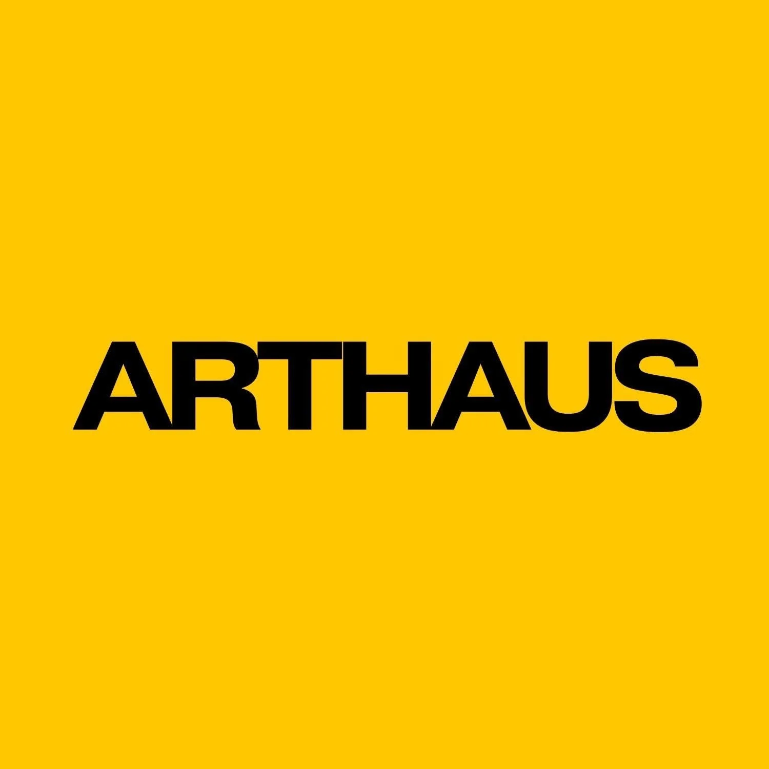 Bright yellow background with the word 'ARTHAUS' in bold black letters across the lower middle.
