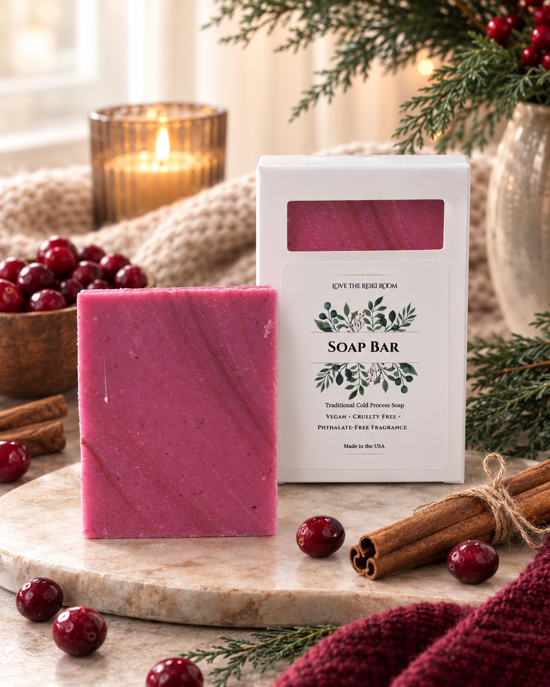 Spice & Cranberry • Artisan Soap • Cold Process • Vegan